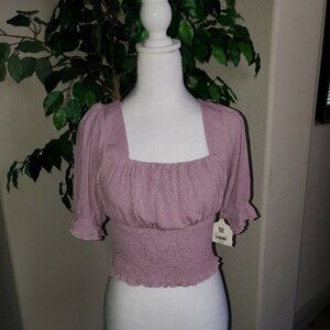 Altar'd State Lavender Smock Crop
